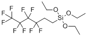structure of CAS# 102390-98-7, Triethoxy(1H,1H,2H,2H-nonafluorohexyl)silane