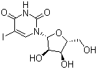 structure of CAS# 1024-99-3, 5-Iodouridine