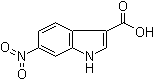 structure of CAS# 10242-03-2, 6-Nitro-1H-indole-3-carboxylic acid