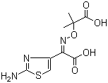 structure of CAS# 102507-85-7, (Z)-2-(2-Aminothiazol-4-yl)-2-(1-carboxy-1-methyl)ethoxyiminoacetic acid