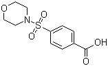 structure of CAS# 10252-82-1, 4-(Morpholine-4-sulfonyl)benzoic acid