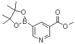 structure of CAS# 1025718-91-5, 3-(Methoxycarbonyl)pyridine-5-boronic acid pinacol ester