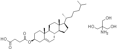 structure of CAS# 102601-49-0, 胆固醇半琥珀酸酯缓血酸胺盐