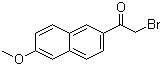 structure of CAS# 10262-65-4, 2-(Bromoacetyl)-6-methoxynaphthalene