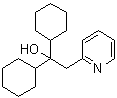 alpha,alpha-Dicyclohexyl-2-pyridineethanol molecular structure (CAS 102658-00-4)