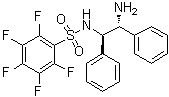structure of CAS# 1026785-12-5, N-[(1R,2R)-1,2-二苯基-2-氨基乙基]-2,3,4,5,6-五氟苯磺酰胺