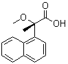 structure of CAS# 102691-93-0, (S)-2-Methoxy-2-(1-naphthyl)propanoic acid