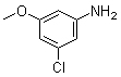3-氯-5-甲氧基苯胺分子结构 (CAS 10272-06-7)