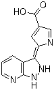 CAS 登录号：1027274-36-7, (2E)-2-(1,2-二氢-3H-吡唑并[3,4-b]吡啶-3-亚基)-2H-吡咯-4-羧酸