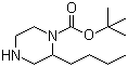 structure of CAS# 1027511-69-8, 2-Butyl-1-piperazinecarboxylic acid tert-butyl ester
