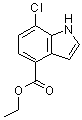 CAS # 1028284-52-7, 7-Chloro-1H-indole-4-carboxylic acid ethyl ester