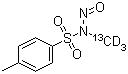 structure of CAS# 102832-11-1, N-甲基(13C-d3)-N-亚硝基对甲苯磺酰胺