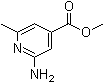 2-Amino-6-methylpyridine-4-carboxylic acid methyl ester molecular structure (CAS 1029128-50-4)