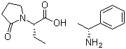 CAS # 102916-46-1, (S)-alpha-Ethyl-2-oxo-1-pyrrolidineacetic acid (R)-alpha-methylbenzenemethanamine salt