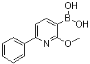 structure of CAS# 1029654-26-9, (2-甲氧基-6-苯基吡啶-3-基)硼酸