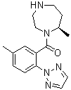 CAS # 1030377-32-2, (7R)-7-Methyl-1-[5-methyl-2-(2H-1,2,3-triazol-2-yl)benzoyl]-1,4-diazepane