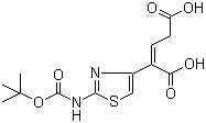 CAS 登录号：103054-22-4, 2-(2-叔丁氧羰基氨基噻唑-4-基)-2-戊烯二酸