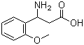 DL-3-氨基-3-(2-甲氧基苯基)丙酸分子结构 (CAS 103095-63-2)
