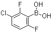 structure of CAS# 1031226-45-5, (3-Chloro-2,6-difluorophenyl)boronic acid