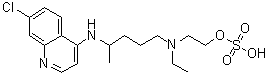 CAS # 103152-84-7, 2-[[4-[(7-Chloro-4-quinolyl)amino]pentyl]ethylamino]ethanol sulfate