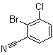 2-溴-3-氯苯甲腈分子结构 (CAS 1031929-33-5)