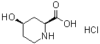 structure of CAS# 1032237-00-5, (2S,4R)-4-Hydroxy-2-piperidinecarboxylic acid hydrochloride
