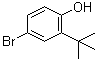 structure of CAS# 10323-39-4, 2-tert-Butyl-4-bromophenol