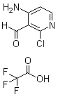 structure of CAS# 1032350-07-4, 4-氨基-2-氯-3-吡啶甲醛 2,2,2-三氟乙酸盐