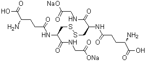 氧化型谷胱甘肽二钠盐分子结构 (CAS 103239-24-3)