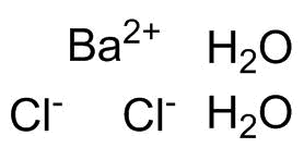 Barium chloride dihydrate molecular structure (CAS 10326-27-9)