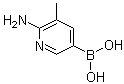 CAS 登录号：1032759-01-5, (3-甲基-2-氨基吡啶-5-基)硼酸