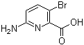 structure of CAS# 1033201-61-4, 6-氨基-3-溴-2-吡啶羧酸