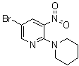 structure of CAS# 1033202-41-3, 5-溴-3-硝基-2-(哌啶-1-基)吡啶
