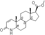structure of CAS# 103335-41-7, Methyl 3-oxo-4-aza-5alpha-androst-1-ene-17beta-carboxylate