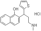 CAS # 1033719-36-6, 2-[3-(Methylamino)-1-(2-thienyl)propyl]-1-naphthalenol hydrochloride (1:1)