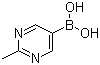structure of CAS# 1034924-06-5, (2-Methylpyrimidin-5-yl)boronic acid