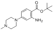 叔-丁基2-氨基-4-(4-甲基哌嗪-1-基)苯甲酸酯分子结构 (CAS 1034975-35-3)