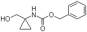structure of CAS# 103500-22-7, N-[1-(Hydroxymethyl)cyclopropyl]carbamic acid phenylmethyl ester