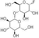 4-O-beta-D-吡喃葡萄糖基-alpha-D-吡喃葡萄糖基氟化物分子结构 (CAS 103531-01-7)