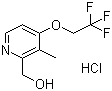 structure of CAS# 103577-66-8, 2-羟甲基-3-甲基-4-(2,2,2-三氟乙氧基)吡啶