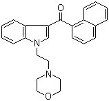 CAS # 103610-04-4, [1-[2-(4-Morpholinyl)ethyl]-1H-indol-3-yl]-1-naphthalenylmethanone