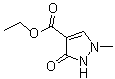 2,3-Dihydro-1-methyl-3-oxo-1H-pyrazole-4-carboxylic acid ethyl ester molecular structure (CAS 103626-03-5)