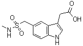 CAS # 103628-44-0, 5-[[(Methylamino)sulfonyl]methyl]-1H-indole-3-acetic acid, GR 49336