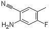 structure of CAS# 1037206-84-0, 2-Amino-4-fluoro-5-methylbenzonitrile