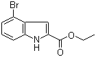 4-溴吲哚-2-甲酸乙酯分子结构 (CAS 103858-52-2)