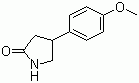structure of CAS# 103859-86-5, 4-(4'-甲氧基苯基)-2-吡咯烷酮