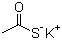 Potassium thioacetate molecular structure (CAS 10387-40-3)