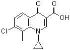 CAS # 103877-20-9, 7-Chloro-1-cyclopropyl-1,4-dihydro-8-methyl-4-oxo-3-quinolinecarboxylic acid