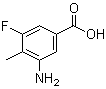 structure of CAS# 103877-75-4, 3-Amino-5-fluoro-4-methylbenzoic acid