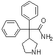 structure of CAS# 103887-32-7, alpha,alpha-Diphenyl-3-pyrrolidineacetamide
